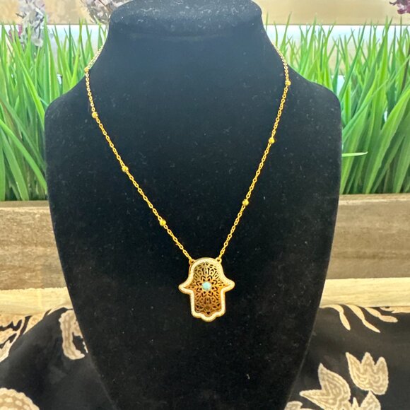 - BRENDA MINIMAL STATMENT NECKLACE - Picture 4 of 6